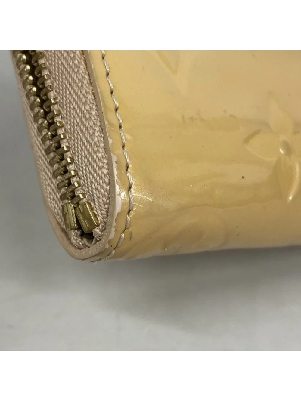 Louis Vuitton Coin Case Vernis Zippy Purse Rose Florentine